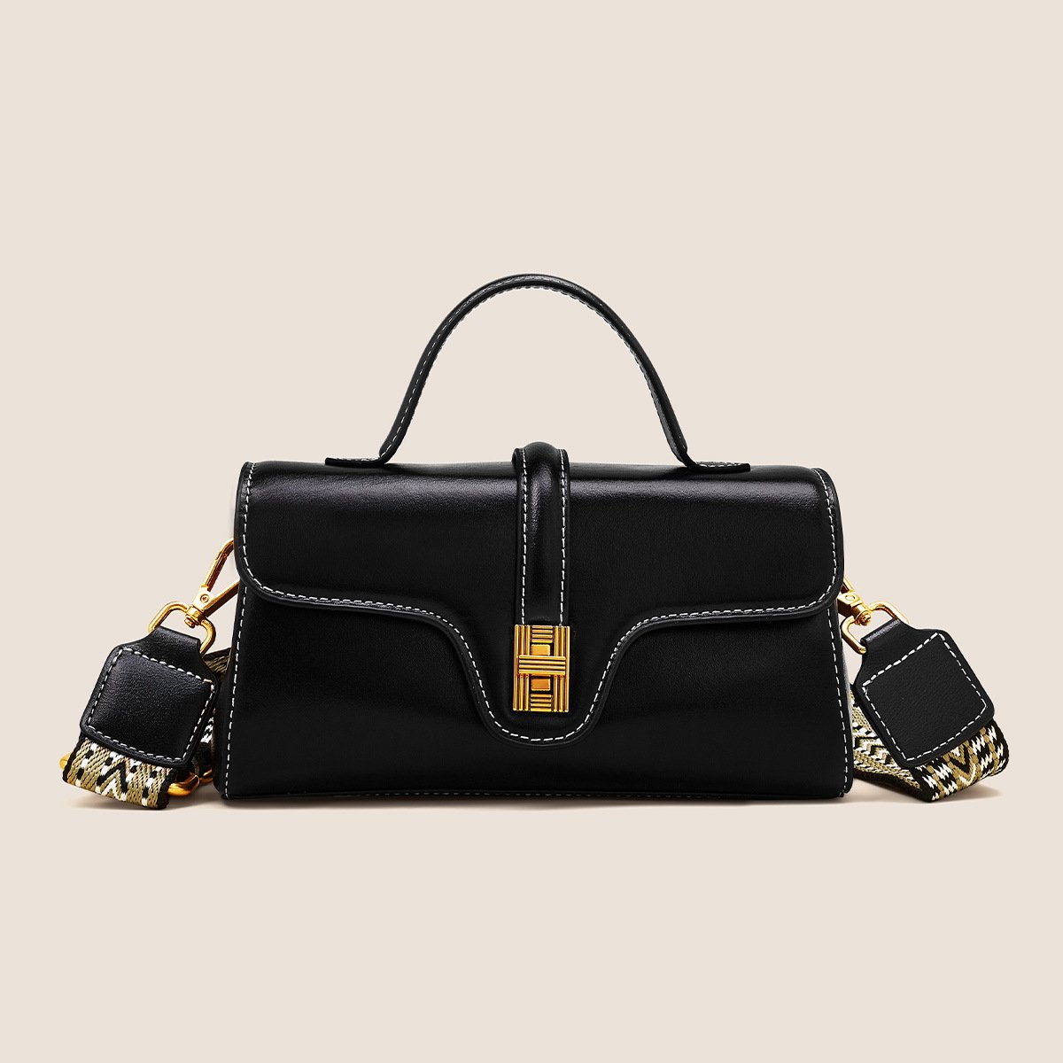 Niche Original High Sense Mild Luxury Retro Cambridge Portable Messenger Bag