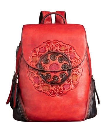 Large Capacity Backpack Creative Chinese Style Ladies Backpack