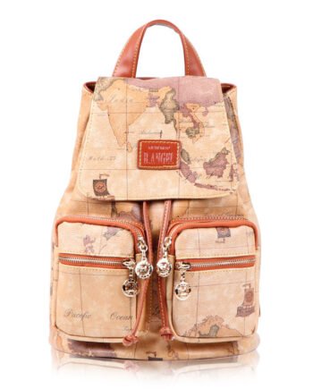 Retro wild map backpack