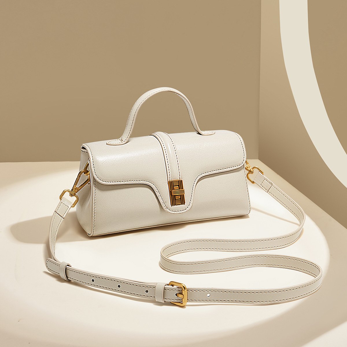 Niche Original High Sense Mild Luxury Retro Cambridge Portable Messenger Bag