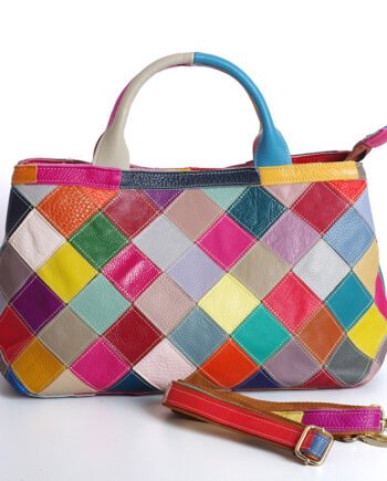 Leather top layer cowhide handbags