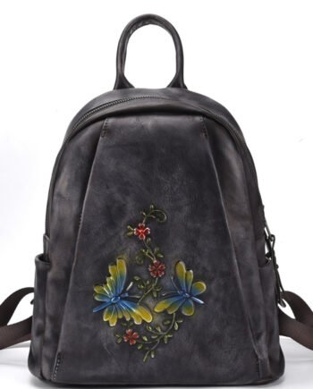 Women's Color Rubbing Retro Backpack All Match