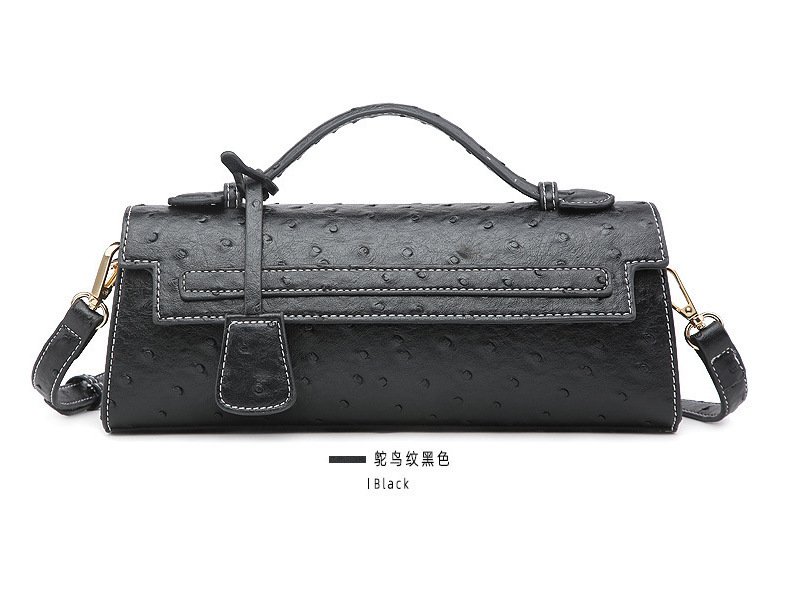 Cute Ostrich Grain Crossbody Shoulder Bag