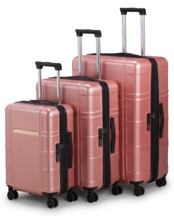 Three In One Set Of Double Wheel Silent Wheels With Dry Wet Separation Compartment ABS PC Luggage