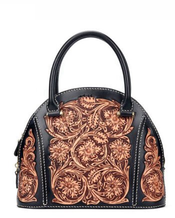 Ladies Shell Toe Layer Leather Tote Multipurpose Bag