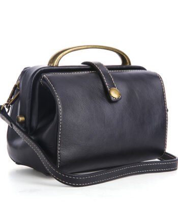 Ladies Fashion Simple Leather Messenger Bag