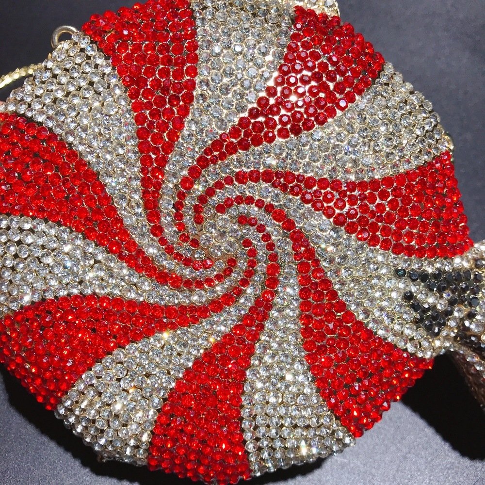 Women's Diamond Candy Shape Crystal Diamond Clutch