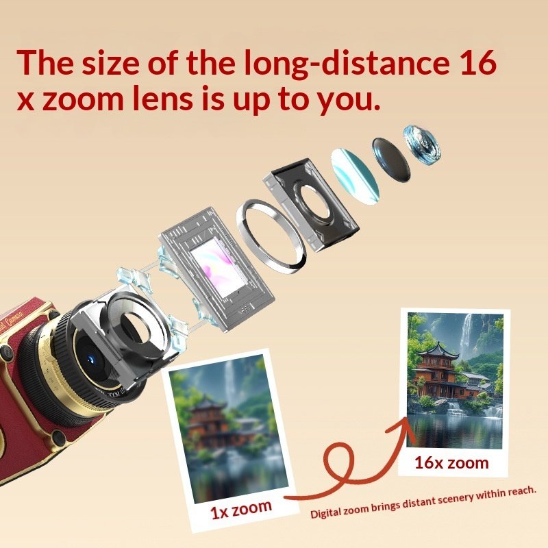 Ultra-clear Flip-screen Compact Camera Digital